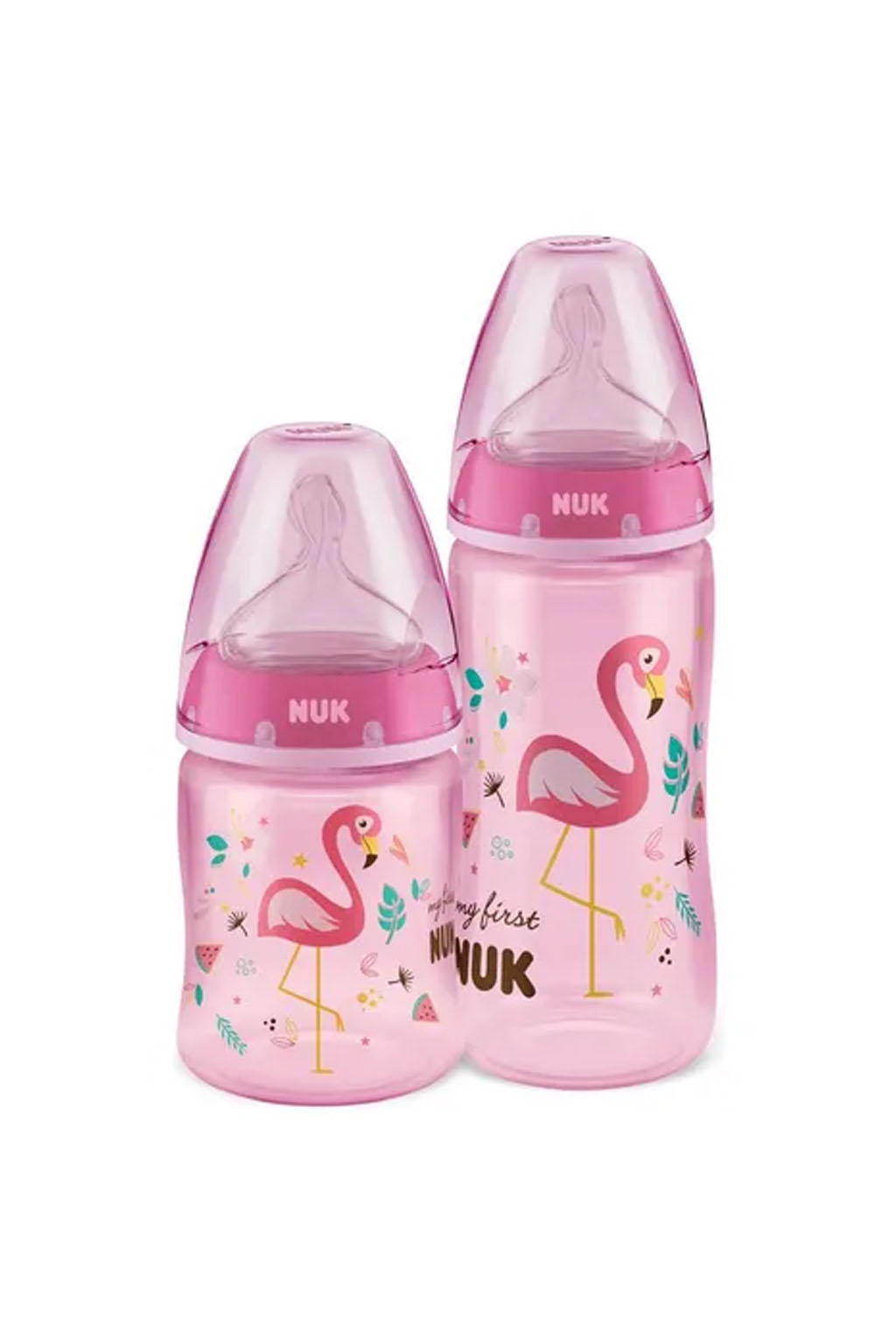 Kit mamadeira Nuk My First c/ 2 unid 150ml e 300ml rosa