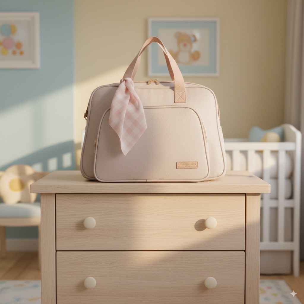 BOLSA MATERNIDADE MARFIM PIRULINDO