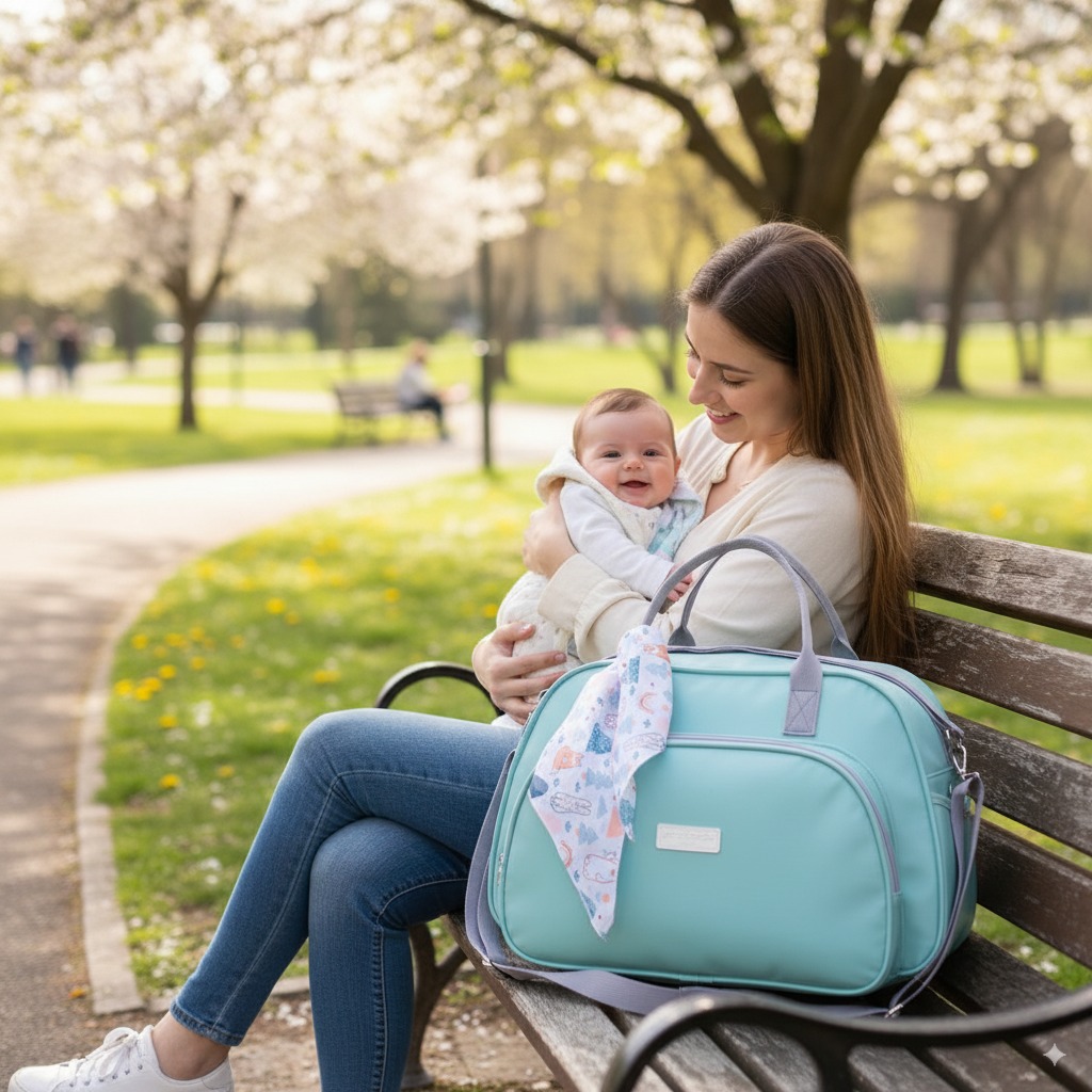 BOLSA MATERNIDADE ARCO- ÍRIS PIRULITANDO