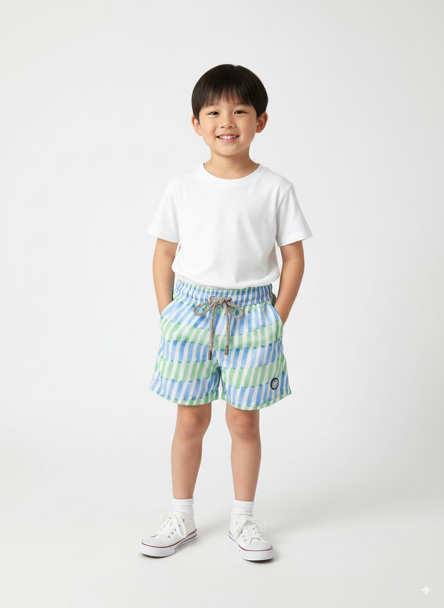 SHORT DÁGUA DE NYLON UM MAIS UM