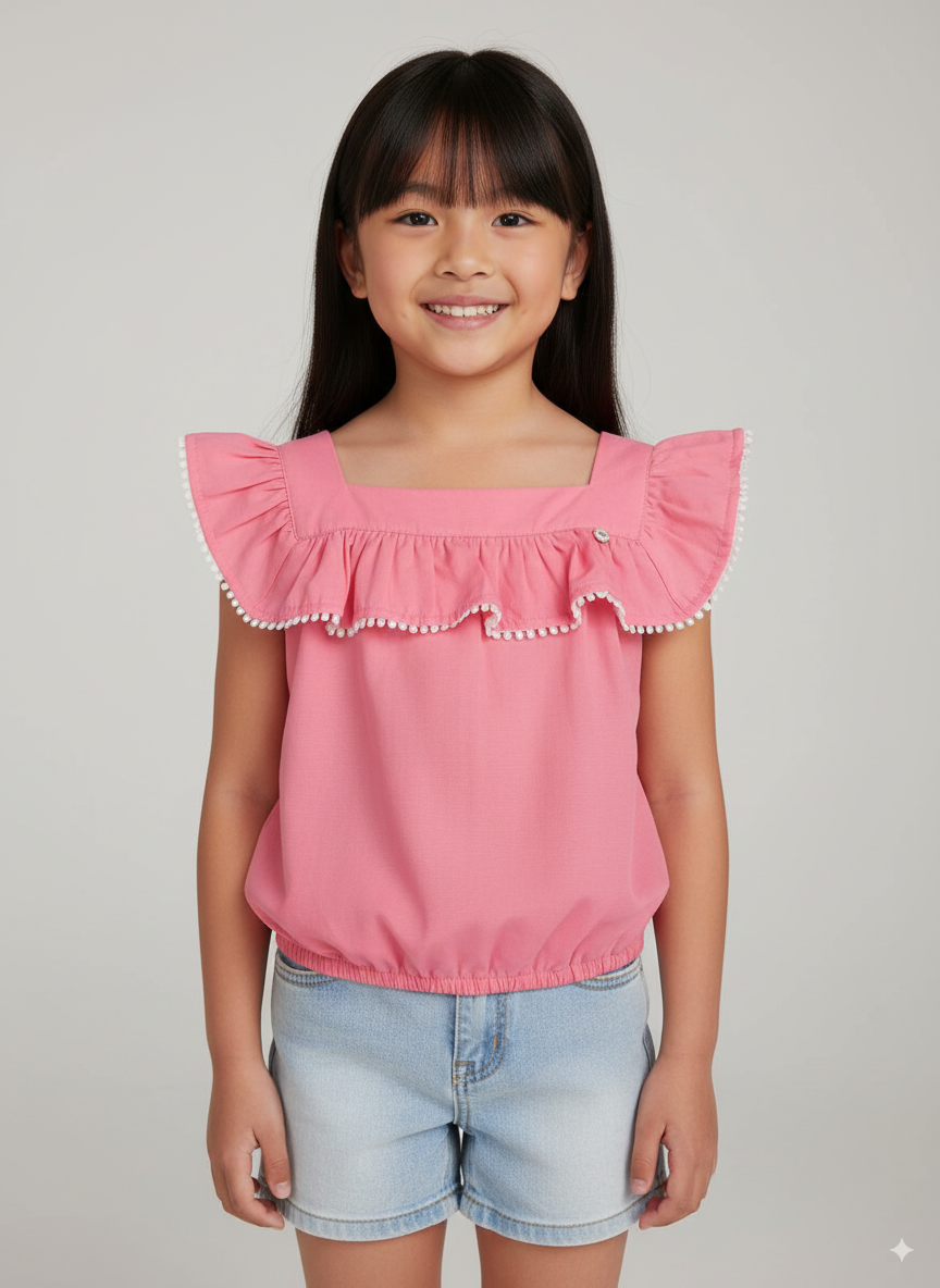 BLUSA EM TRICOLINE UM MAIS UM