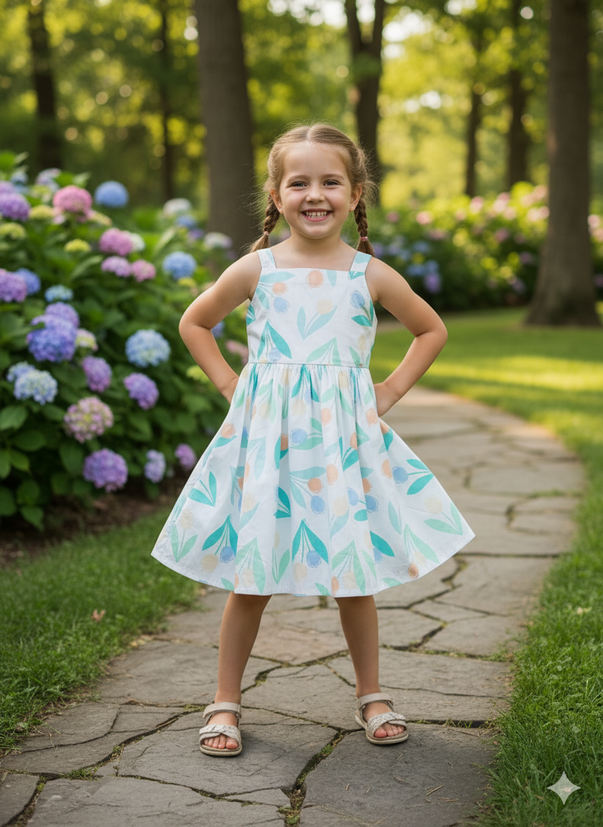 VESTIDO EM TRICOLINE BEABA